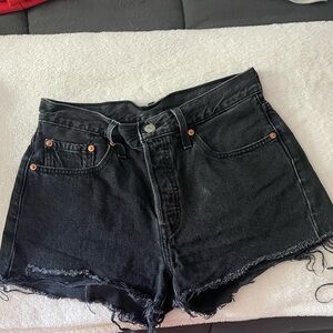 Levi’s 501 black Jean shorts